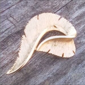 Vintage Sarah Coventry Gold Tone Leaf Brooch - Sculptural Mid Century